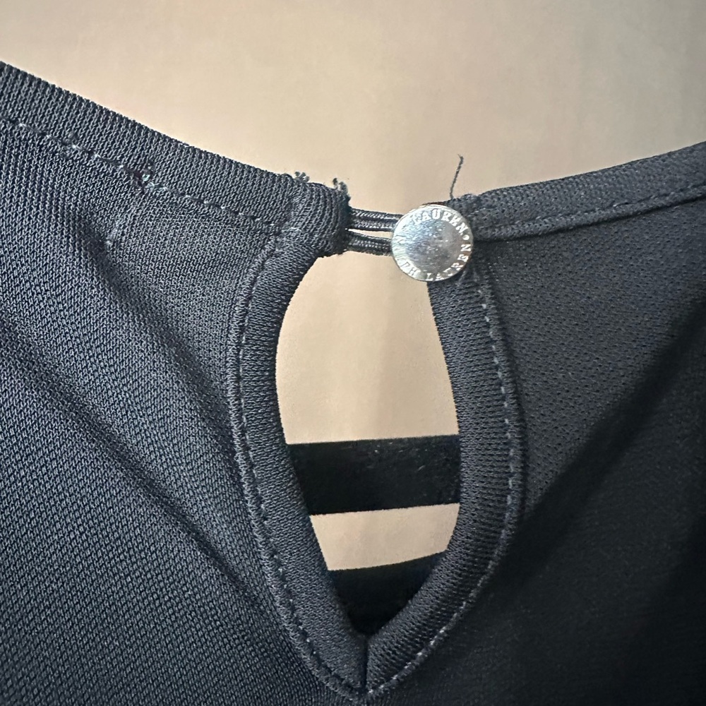 Black tank top LAUREN RALPH LAUREN #B10 - Picture 2 of 5